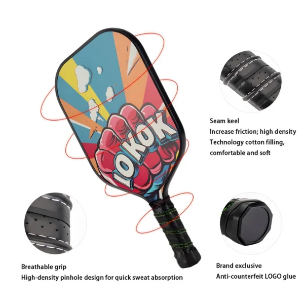 Cold Pressed Fiberglass Pickleball Paddle for Wholesale, Club, and Institutional Programs_VortexPaddle (8) Cold Pressed Fiberglass Pickleball Paddle for Wholesale, Club, and Institutional Programs