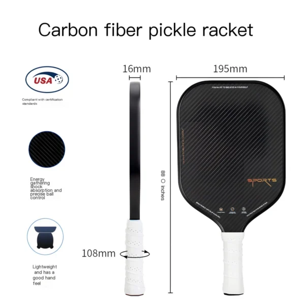 Kevlar Carbon Fiber Pickleball Paddle for OEM and Institutional Procurement_VortexPaddle (3) Kevlar Carbon Fiber Pickleball Paddle for OEM and Institutional Procurement