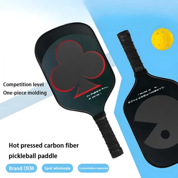 Power 16mm Thermoformed Raw Carbon Fiber Pickleball Paddle VortexPaddle_VortexPaddle (4) Power 16mm Thermoformed Raw Carbon Fiber Pickleball Paddle VortexPaddle