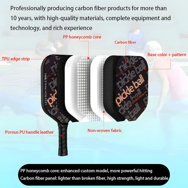 Wholesale Carbon Fiber Pickleball Paddle for B2B and Institutional Programs