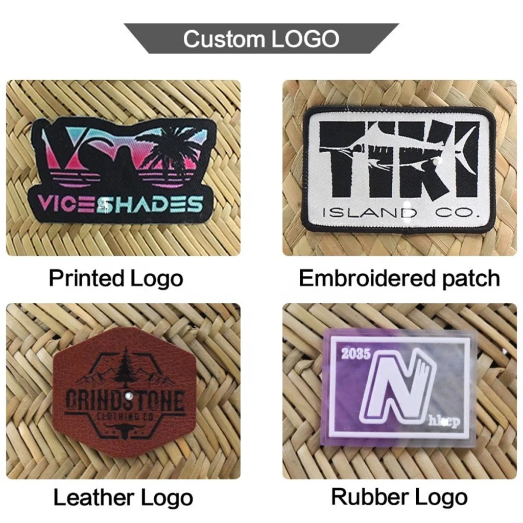 Dark Weave Leather Patch Lifeguard Straw Hat 3 Terra Hats