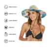 Embroidered Patch Team Lifeguard Straw Hat