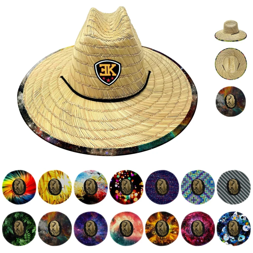 Embroidered Patch Team Lifeguard Straw Hat 4 Terra Hats