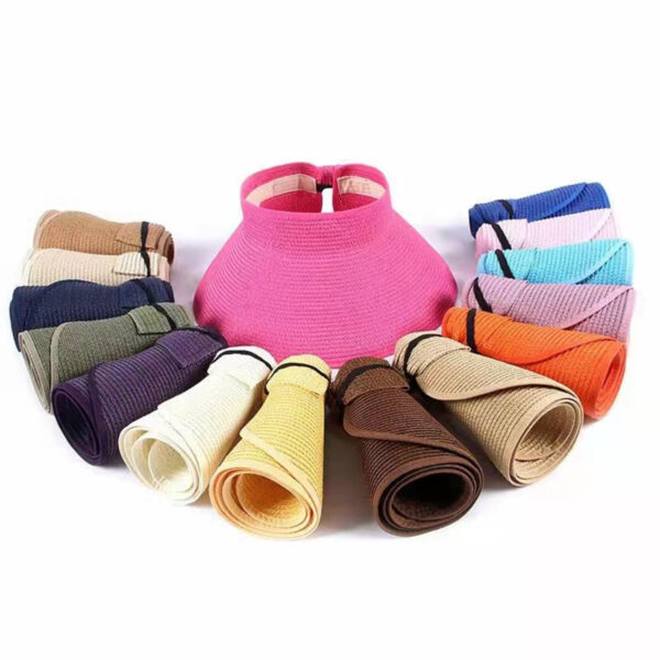 Foldable_Straw_Beach_Hat (5) Foldable Straw Beach Hat