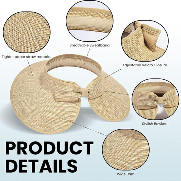 Foldable_Straw_Beach_Hat (6) Foldable Straw Beach Hat