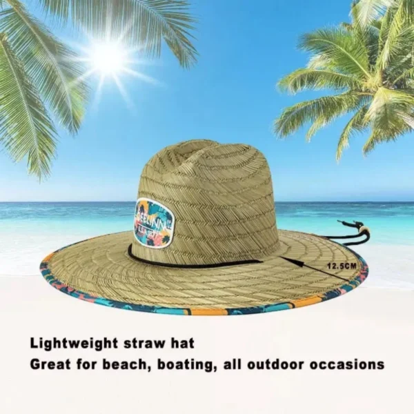 Hollow_Straw_Rubber_Patch_Surf_Lifeguard_Hat (5)_Terra_Hats Hollow Straw Rubber Patch Surf Lifeguard Hat