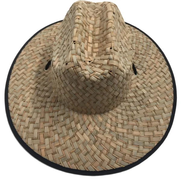 Mixed_Weave_Reinforced_Brim_Lifeguard_Hat (3)_Terra_Hats Mixed Weave Structured Brim Lifeguard Hat