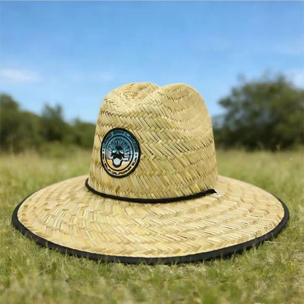 Printed_Under-Brim_Lifeguard_Straw_Hat (1)_Terra_Hats Printed Under-Brim Lifeguard Straw Hat