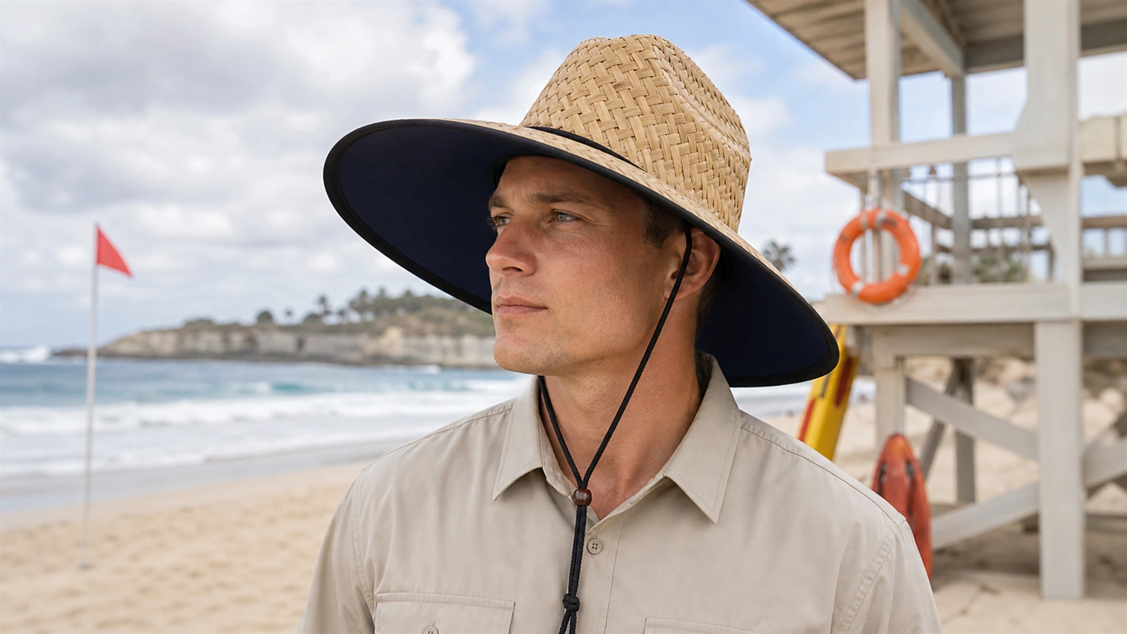 Professional Wide Brim Lifeguard Sun Hat Terra Hats