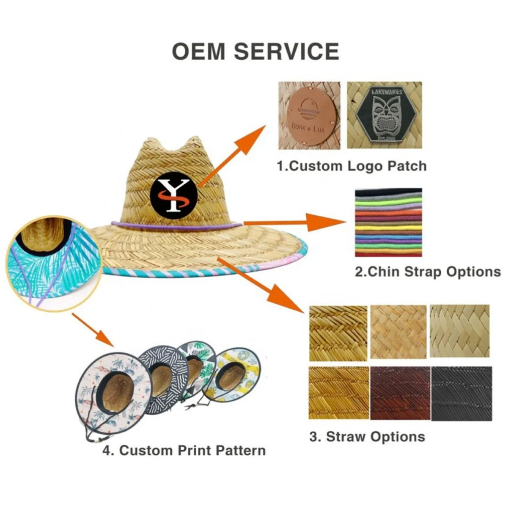 Youth Size Lifeguard Straw Hat 1 Terra Hats