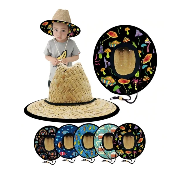 Youth Size Lifeguard Straw Hat