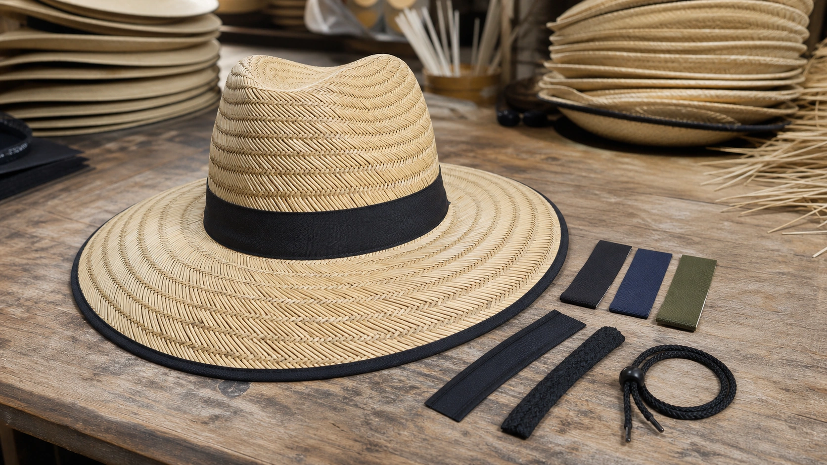 custom handwoven straw hat Terra Hats