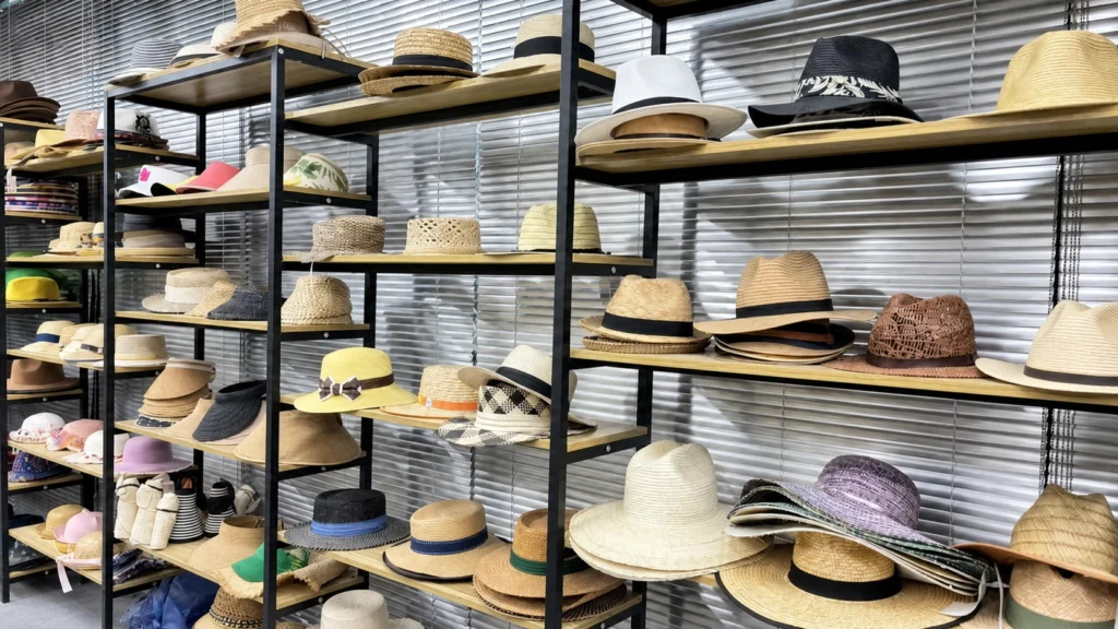 factory sample room 16x9 Terra Hats