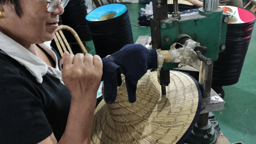 hat edge binding process hd Terra Hats
