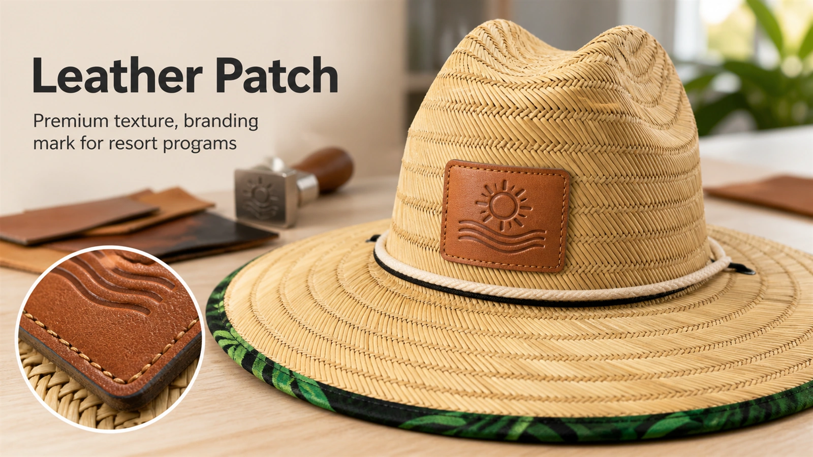 leather patch Terra Hats