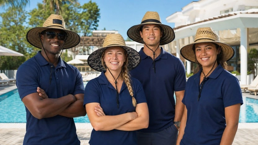 lifeguard straw hats scene