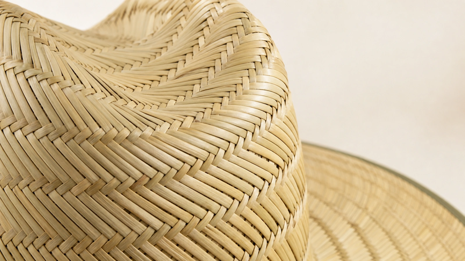 natural straw weave detail Terra Hats