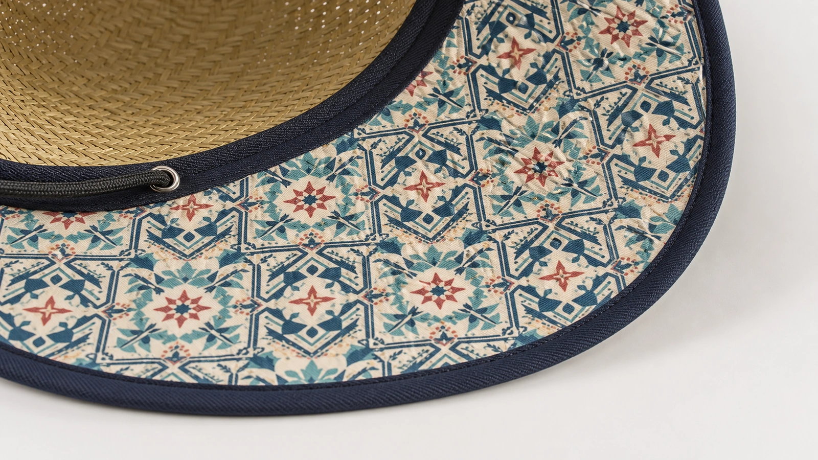 printed brim underside detail Terra Hats