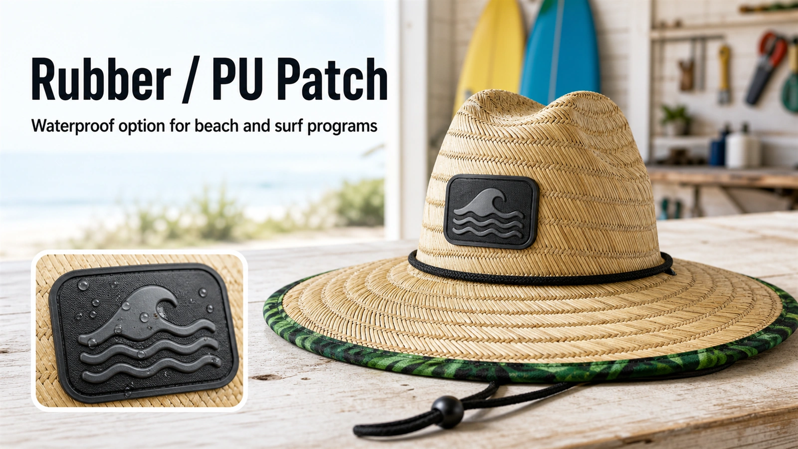 rubber pu patch Terra Hats