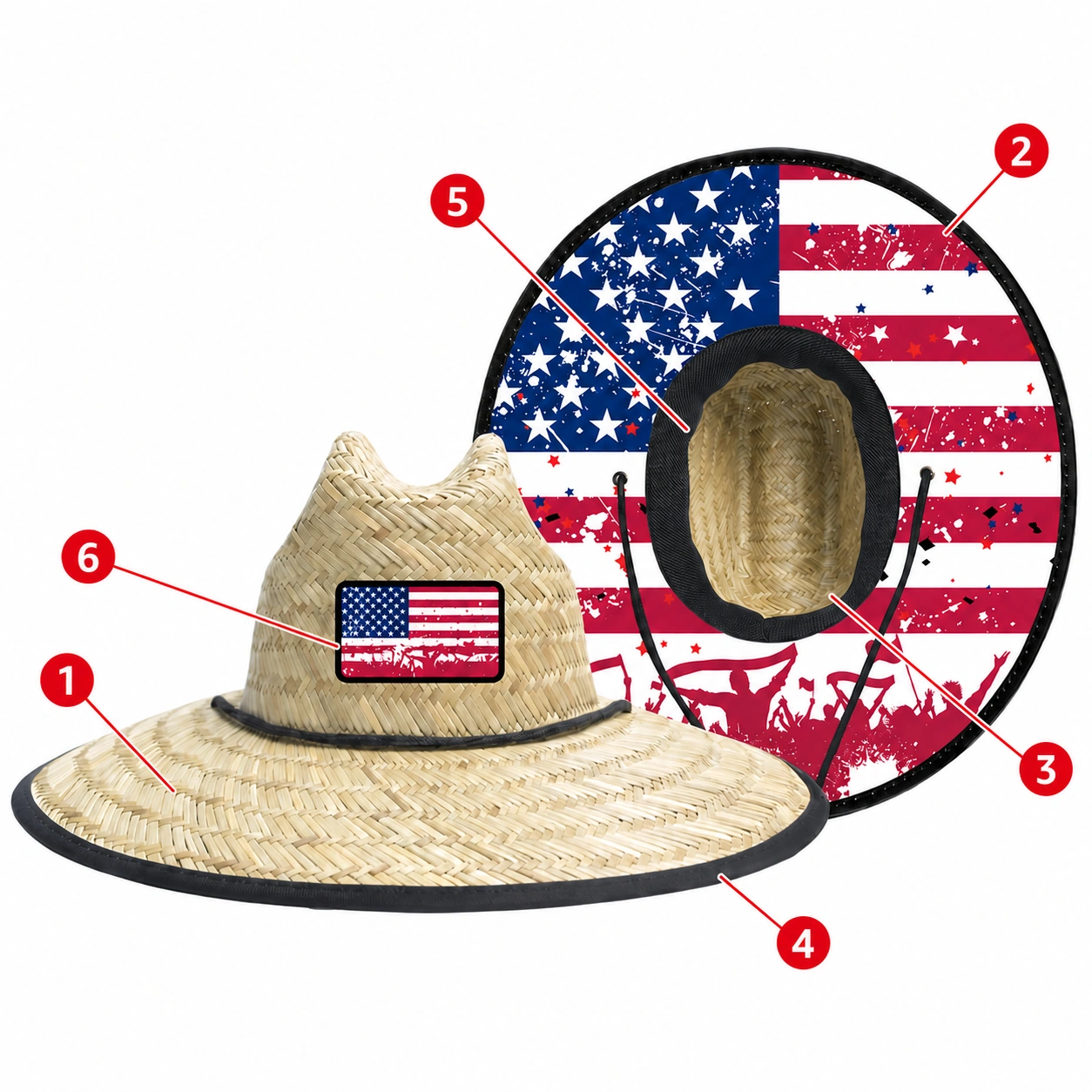 16 numbered callouts Terra Hats