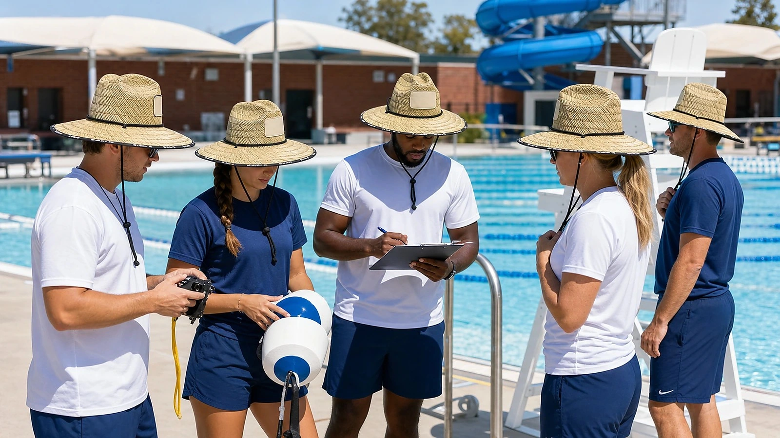 pool staff lifeguard teams Terra Hats