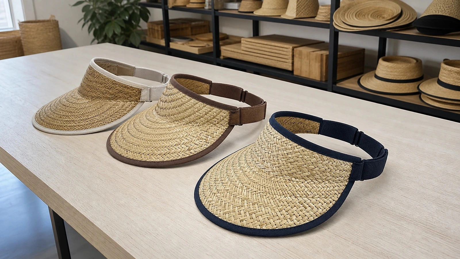 straw visor hats Terra Hats